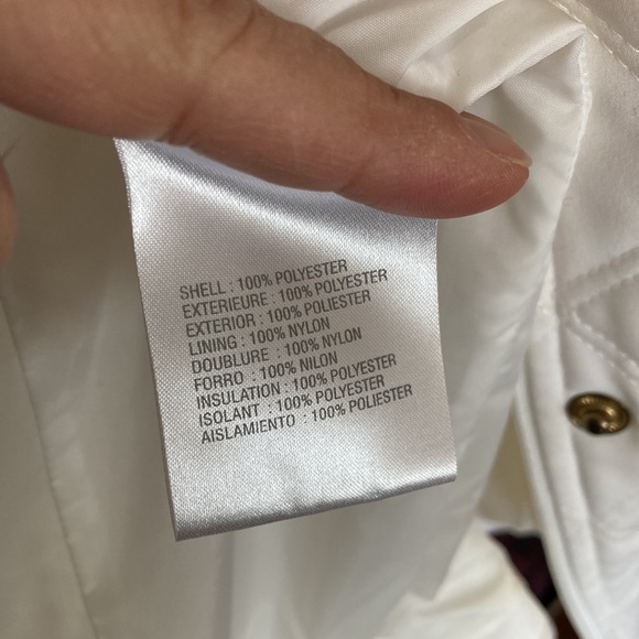 Liz Claiborne winter white quilted lightweight jacket - Picture 5 of 9